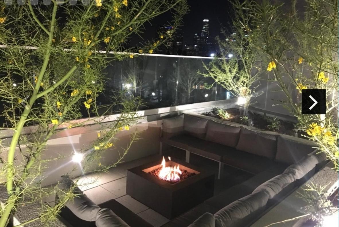 Downtown Los Angeles Skyline Balcony View Modern Penthouse Exterior foto